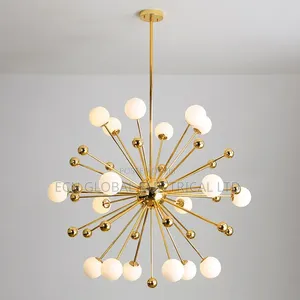 Modern Sputnik Chandelier Gold Led Ceiling Light (Luxury Multi-Light)