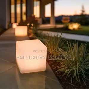 Cube Designed Outdoor Lamp