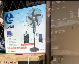 Original Leku Solar Rechargeable Fan 16 Inches Multifunctional Fan