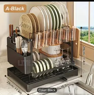 Brown Box Plate Rack
