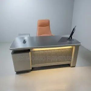 Led Accent Executive Desk With Modesty Panel – 1.6 Meters