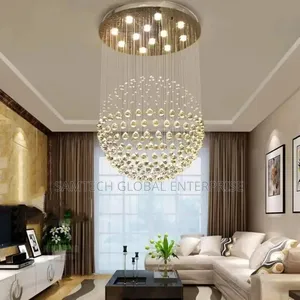 Luxury Crystal Raindrop Chandelier – Modern Led Ceiling Light