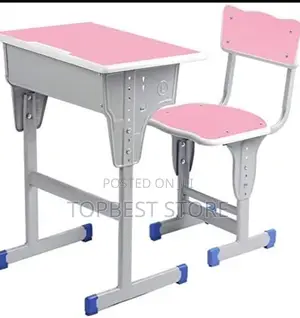 Desk and Chair Set, Height Adjustable Kids Table and Chair Set,