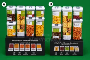Airtight Food Storage Containers- 5 in 1/ 7in1