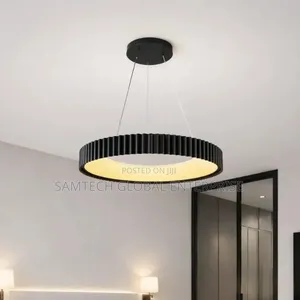 Modern Black Ring Pendant Chandelier Minimalist Luxury Ceiling Light