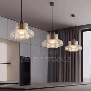 Elegant Art-Glass Pendant Trio