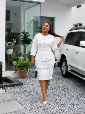 Elegant Ladies Cooperate White Gown
