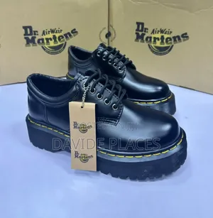 Original Dr Martens 8053 Quad Platform 5 Eyes Leather Unisex Shoe