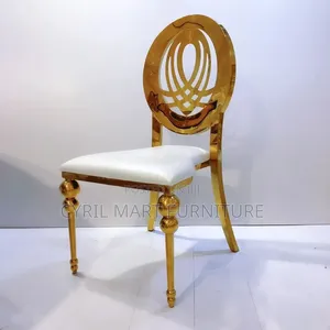 Stainless Gold Metal Vip Chair