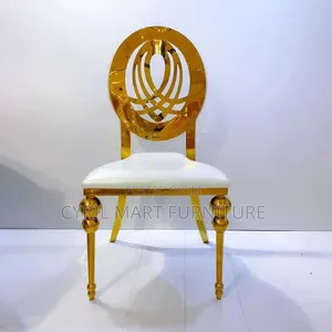 Stainless Gold Metal Vip Chair