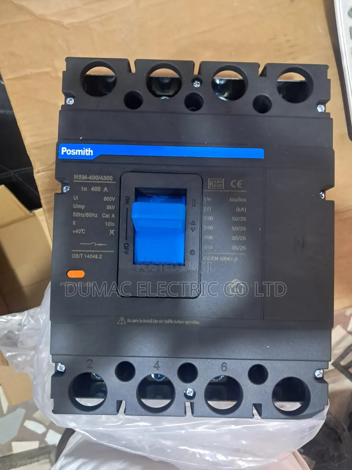 400a 4pole McCb Breaker