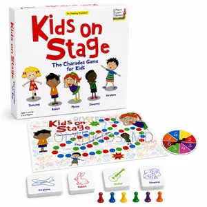 Kids On Stage Charades Board Game For Kids Fun Family Educational Game
