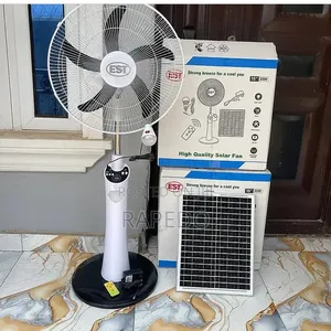 Est Solar Rechargeable Fan Nature Breeze (Bm) 18 Inches