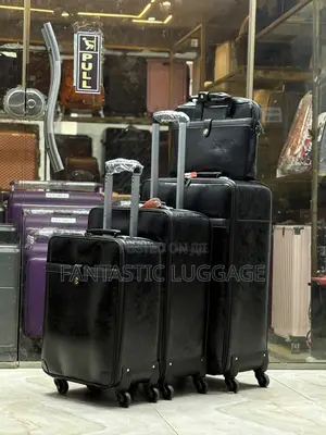 Premium Leather 4-in-1 Travel Luggage Set With Business Bag
