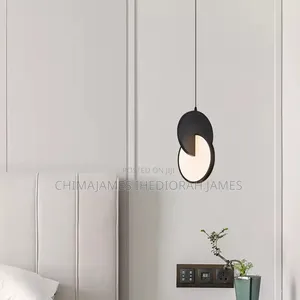 Minimalist Gold Silver Geometric Led Pendant Lamp Modern Hanging Light