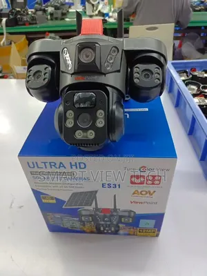 3-Lens Rotating 360 4g Solar Powered Outdoor Security CCTV Camera