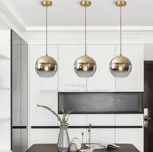 Modern Luxury Gold Glass Globe Pendant Light