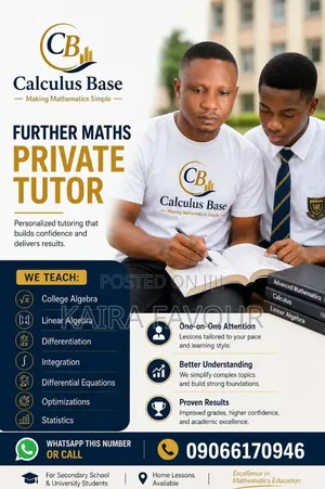 Professional Further Mathematics Private Tutor