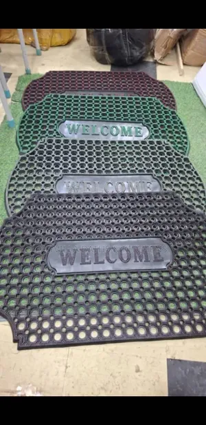 Heavy-Duty Rubber "Welcome" Doormats