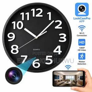 Smart Wifi Wall Clock Camera