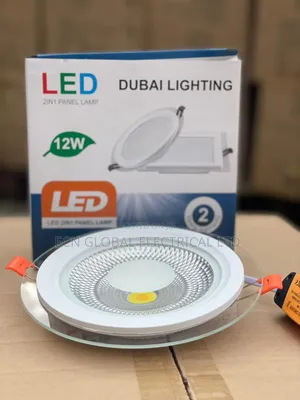 12w Glass Led Panel Light (W+Ww, W+B, B+Ww)
