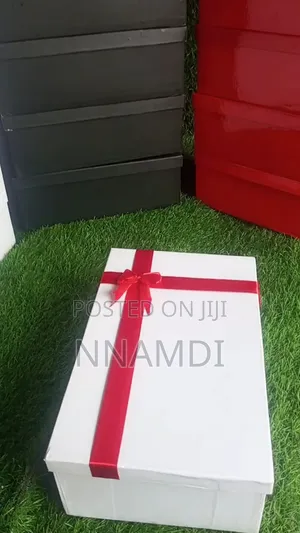Gift Box as Shoe Box With Ribbon Design