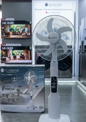 Glamstar 18 Inches Rechargeable Standing Fan (Gsf-938r-B) - White