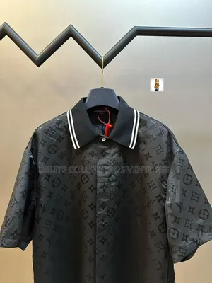 *Louis Vuitton Monogram Moire Jacquard Short-Sleeved Silk