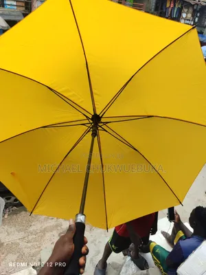 Foam Handle Umbrella Yellow
