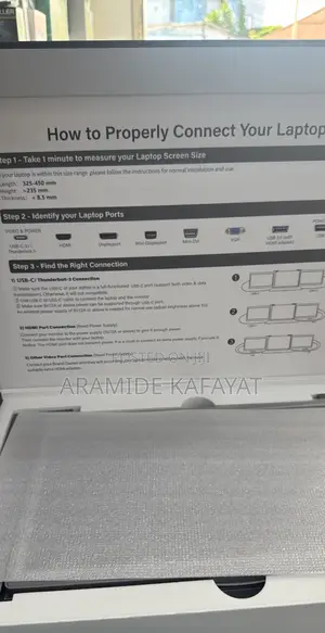 Portable Tri-Screen for Laptops 15 Inches