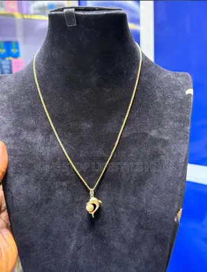 Genuine Italian Gold Necklace With Dolphin Ball Pendant