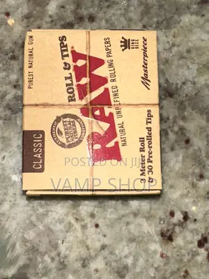 Raw Natural Unrefined Rolling Papers With 30 Pre Rolled Tips