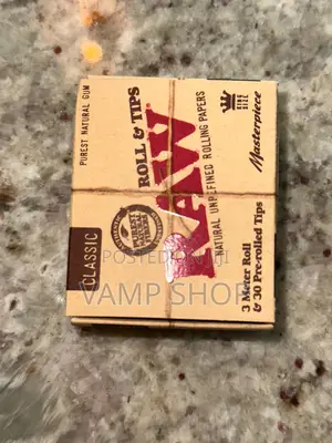 Raw Natural Unrefined Rolling Papers With 30 Pre Rolled Tips