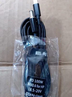 Typec to Hp Bigpin Mouth 100w Laptop Charger Cable for Solar Generator
