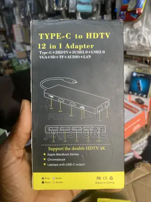 Type-C to HDTV 12 in 1 Type-C+ 2hdtv+3usb3.0+Usb2.0vga+Sd+Tf+Audio+Lan