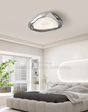 Modern Luxury Chrome Led Flush Mount Ceiling Light