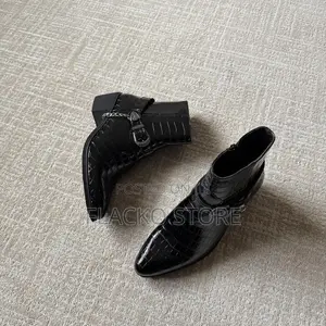 Original Crocodile Python Heeled Ankle Boots