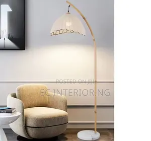 Wabi-Sabi Canvas Shades Led Floor Lamp