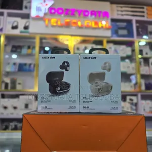Green Lion Gr-22 Clip-on Earbuds (Cream Beige and Black)