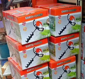 Gasoline Earth Auger / Fence Post Hole Digger – Big Power