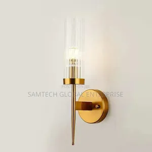 Luxury Gold Crystal Wall Sconce – Modern Elegance