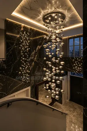 Modern Bubble Chandelier Dining Room Smoke Grey Glass Chrome Ballglobe