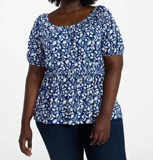 Terra Sky Women's Plus( Extra Size ) Peplum Top With (Cool on Skin )