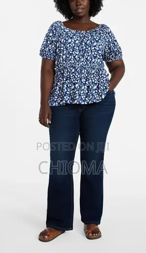 Terra Sky Women's Plus( Extra Size ) Peplum Top With (Cool on Skin )
