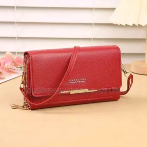 Red Wine Portable Ladies/ Women Casual Cross Shoulder Hand Bag