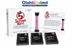 5 Second Rule Uncensored Party Card Game – Fast-Paced Adult Family