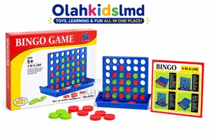 Bingo 4-in-a-Line Board Game – Family Strategy Game for Kids Ages 5+