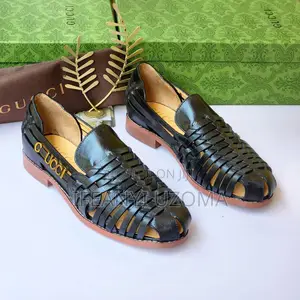 Gucci Luxury Designer Black Color Sandals