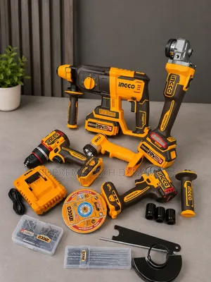 Ingco P20s 5-in-1 Brushless Cordless Combo Kit