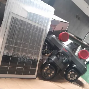 Solar 4g V380 Pro 3-Lens PTZ Solar Security Camera. All Rotating Angle